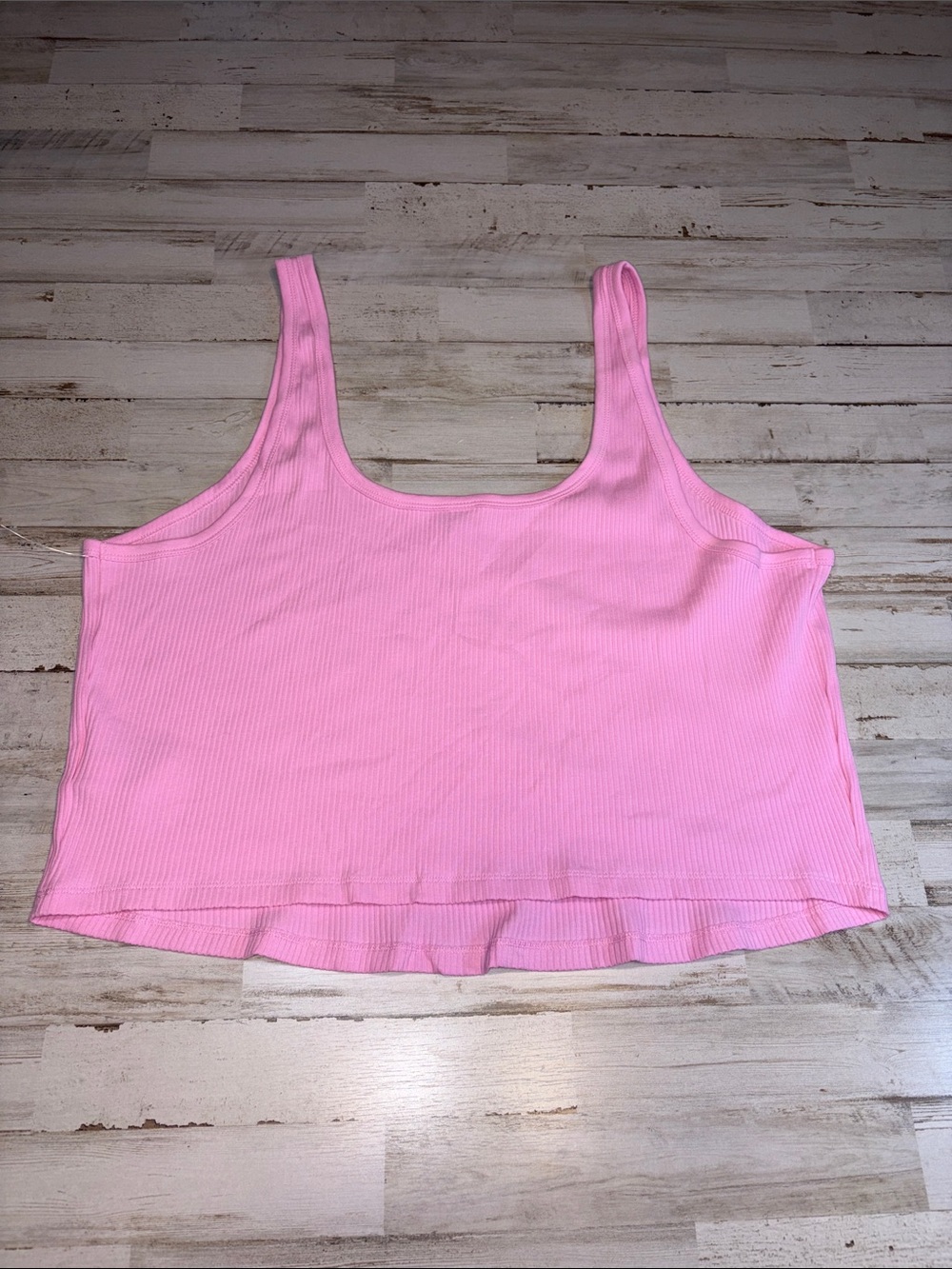 Old Navy Pink Ribbed Cropped Tank Top Plus Size 4X - Picture 9 of 11